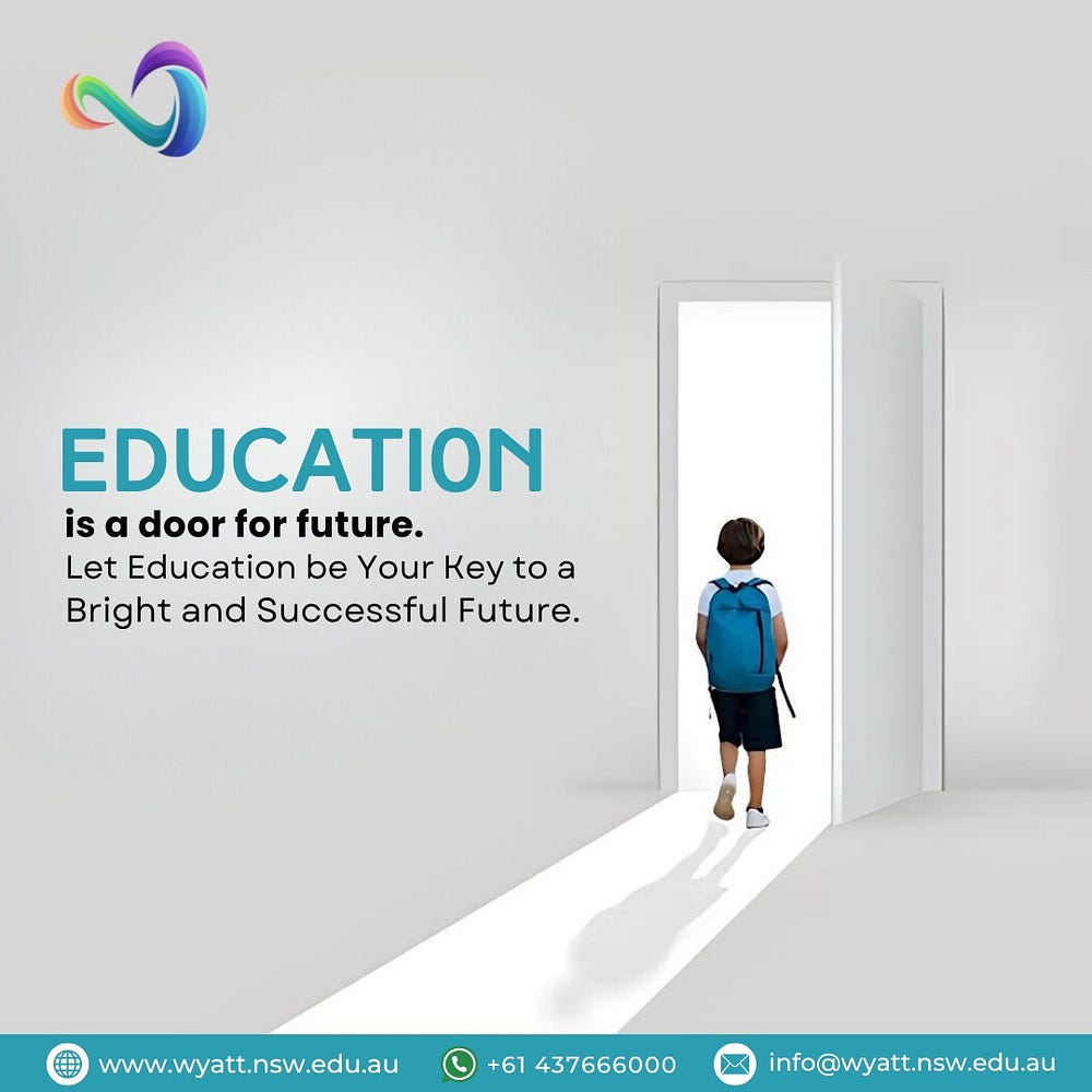 Education is a door to the future.