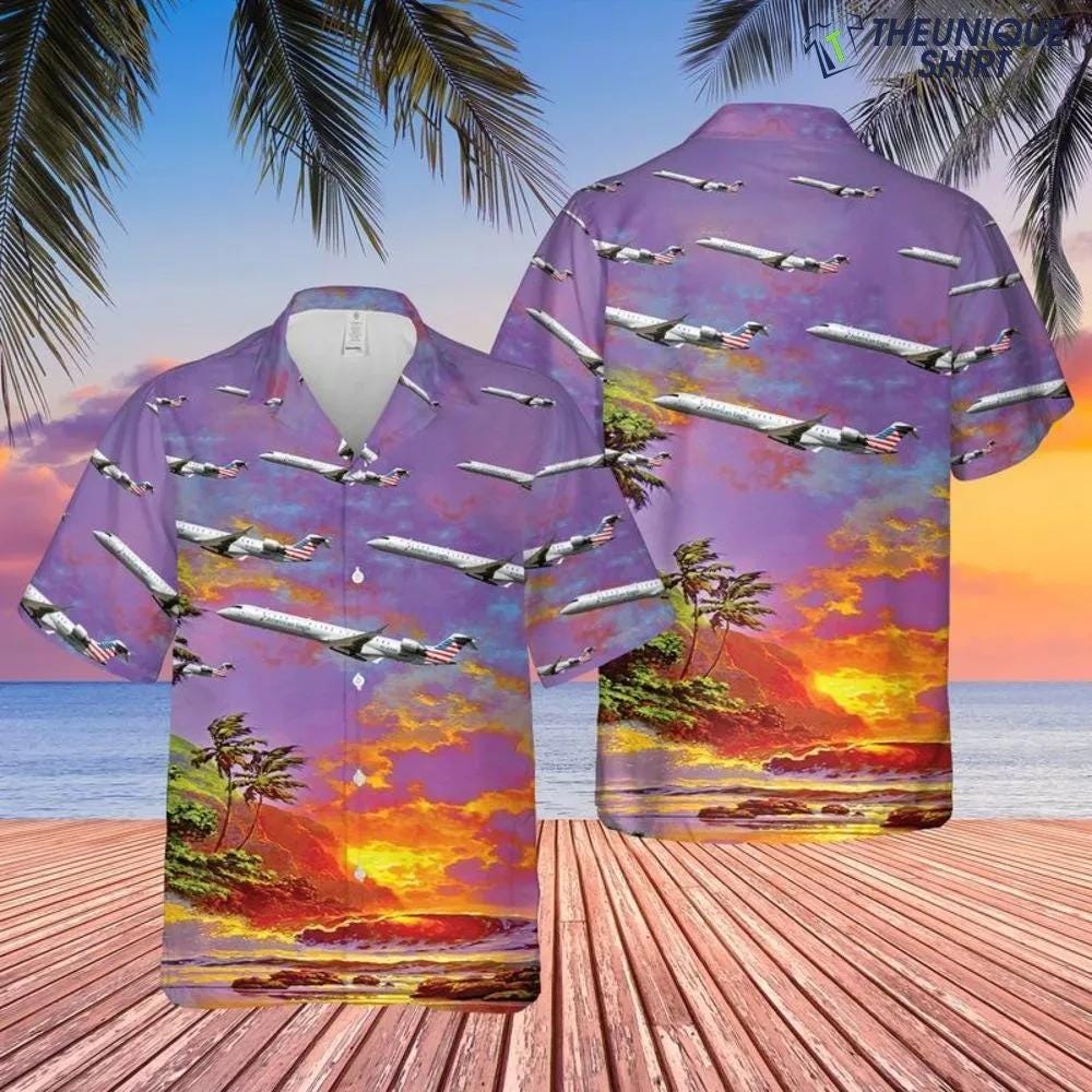 Psa Airlines Bombardier Crj-900lr Hawaiian Shirt Cheap For Men Women