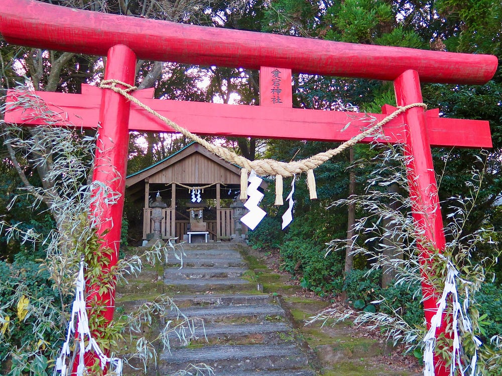 Countryside shrine in Kagoshima Prefecture.