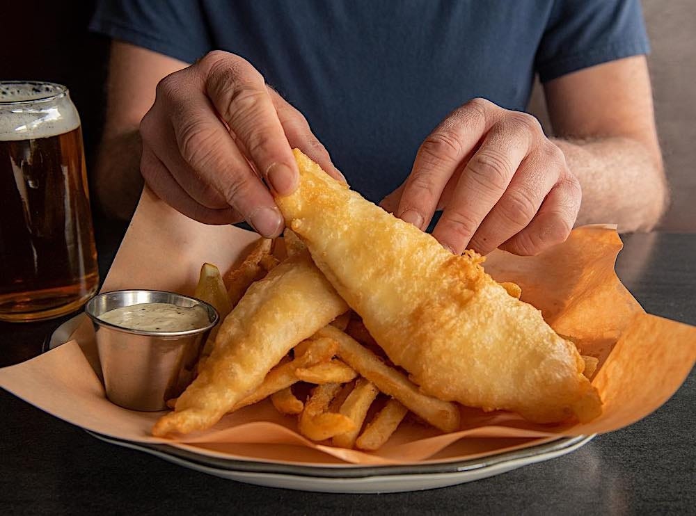 Fish and chips at The Dutch Ale House in Saugerties NY