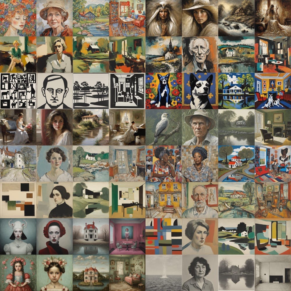 New Artists with Images for the List of 1800+ Artists’ Styles for Use in AI Image Prompts [Stable…