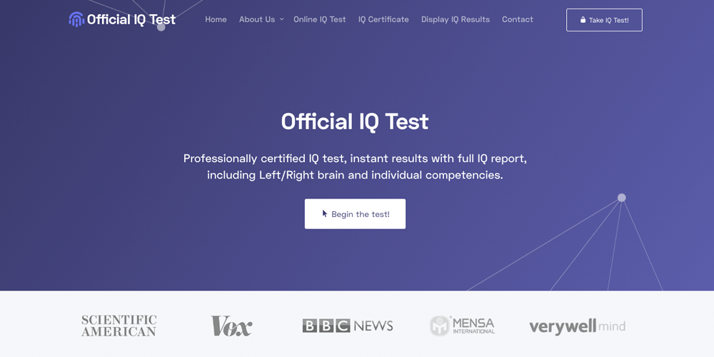 Official IQ Test