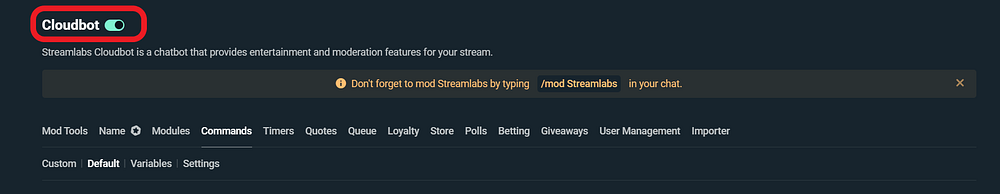How to Run a Giveaway in Streamlabs — Cloudbot 101