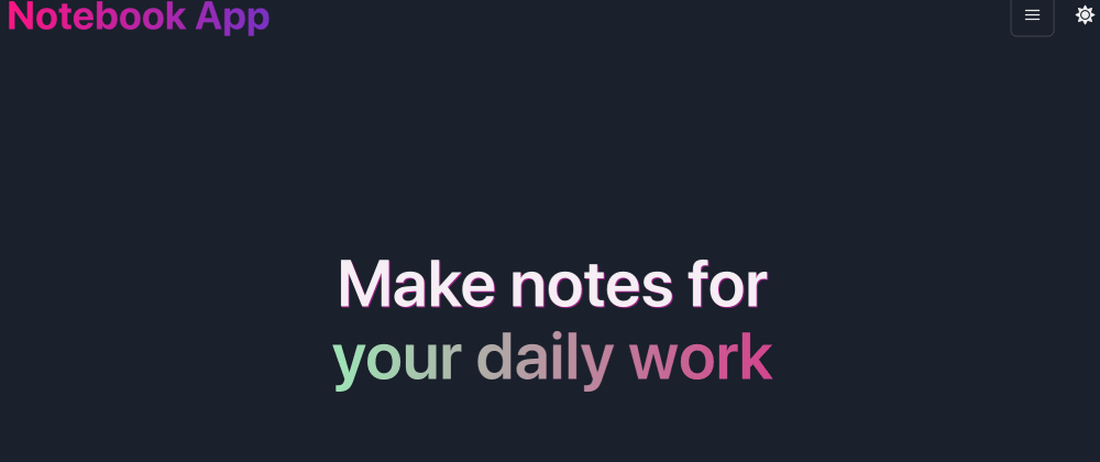 notebook app