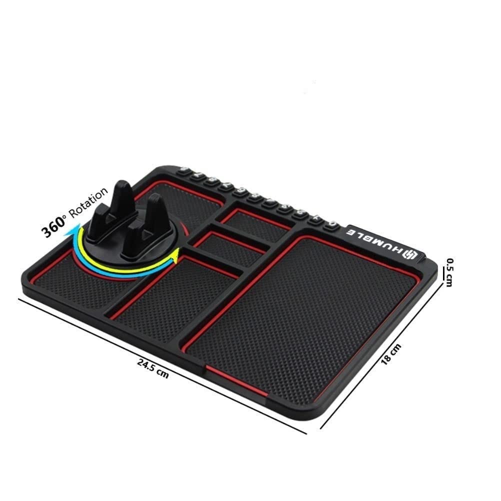 Dashboard Phone Mat with 360 Degrees Rotating Phone Holder