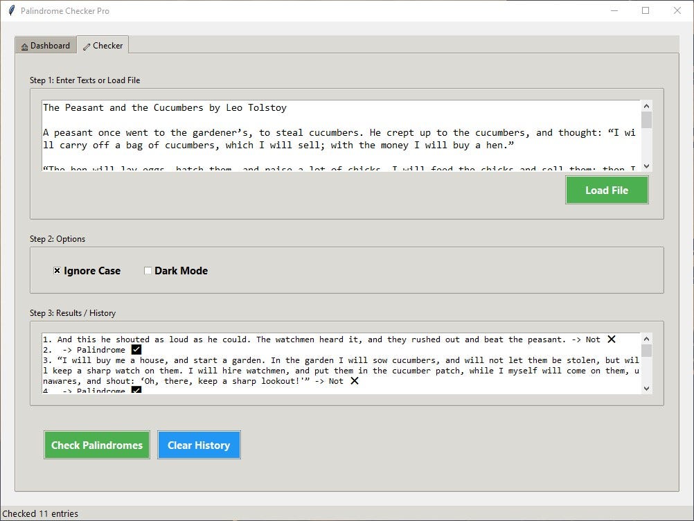 Build a Modern Palindrome Checker App with Python and Tkinter
