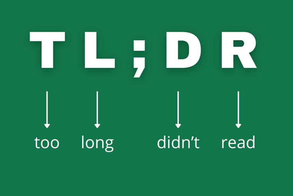 TL;DR: Exe In Under 100 Words