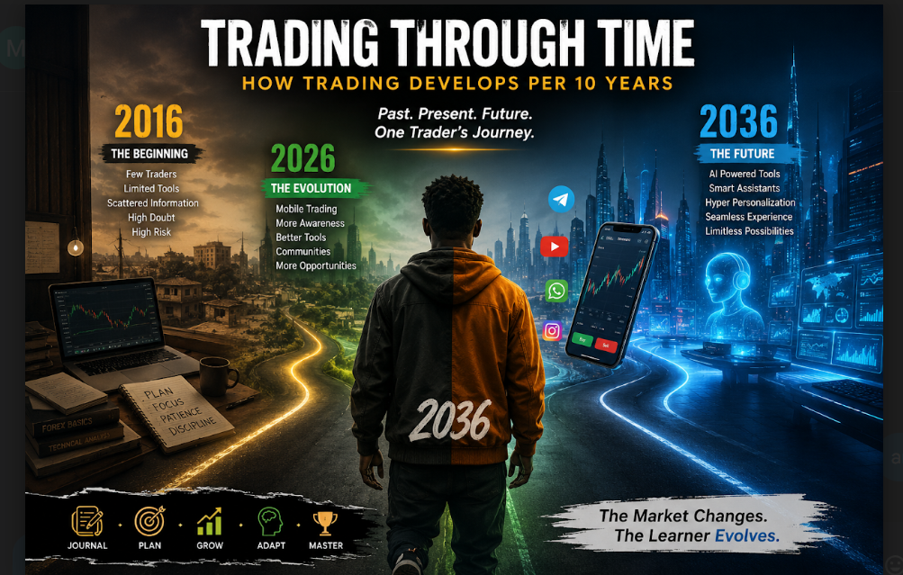 Wearing shoes of a decade step. How trading develop per 10 years