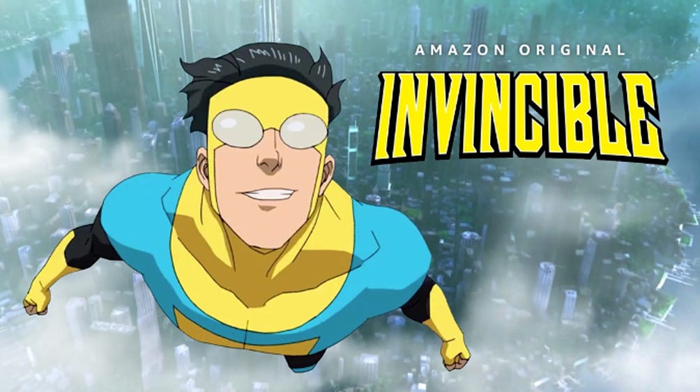 The amazon Prime Original TV series Invincible.