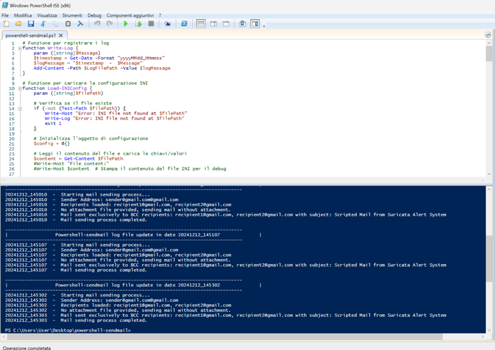 A POC using Powershell for sending emails in BCC without any mail client