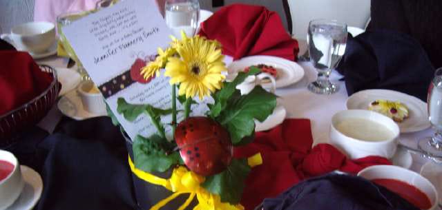 Ladybug Baby Shower Table