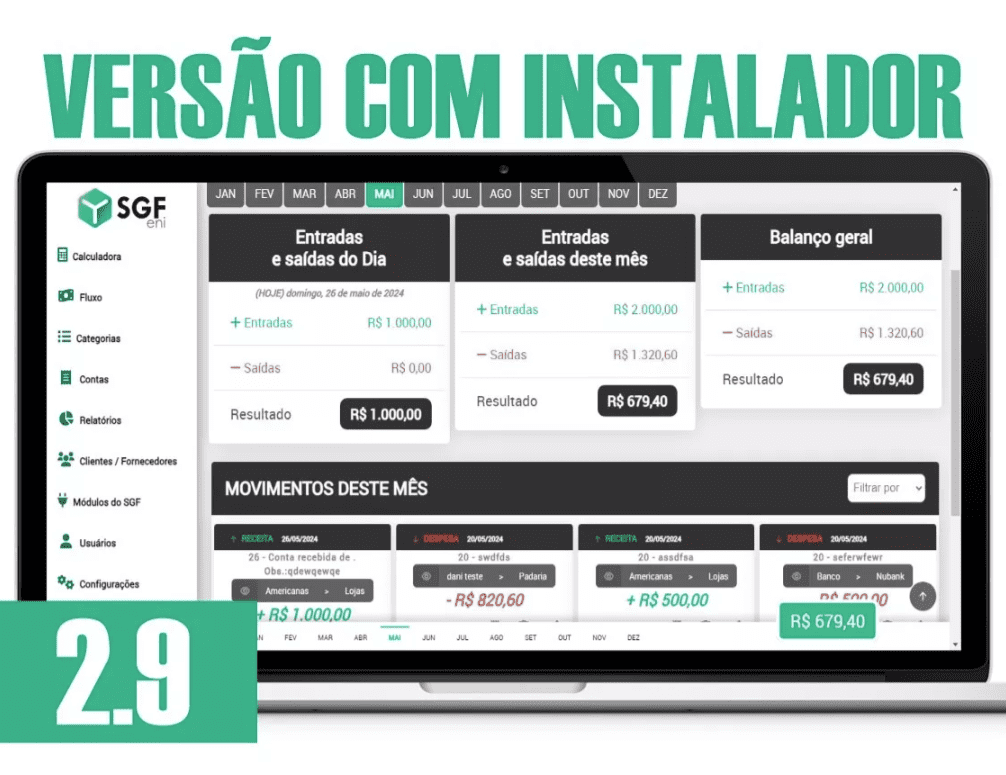 Script Php Livro Caixa Sistema de Gestão Financeira