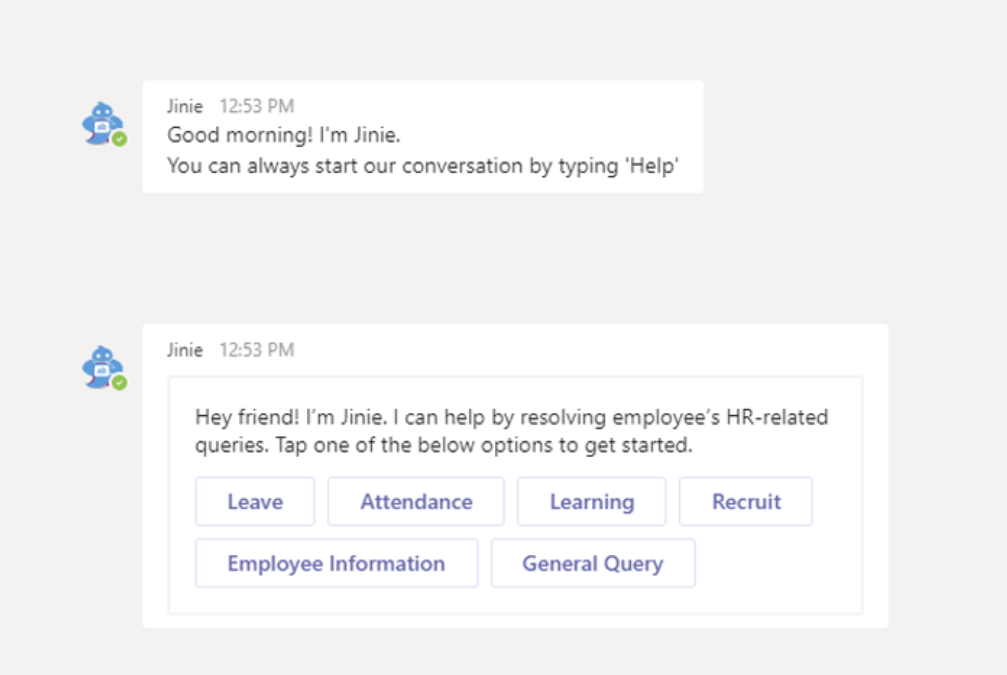 Jinie for Microsoft Teams