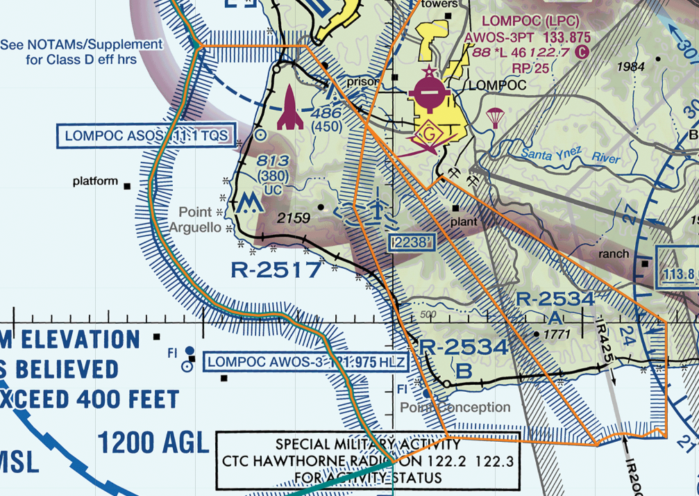 VFR chart.