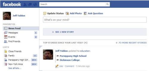 Old Facebook Profile