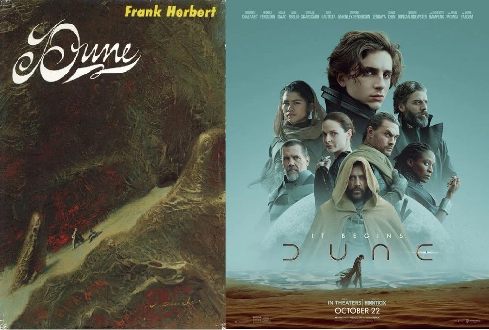 Novel Cover vs Movie Poster