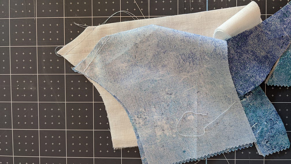 nose pieces sewn