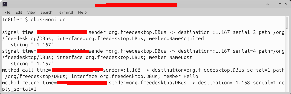The Linux Process Journey — dbus-monitor (Debug Probe to Print Message Bus Messages)