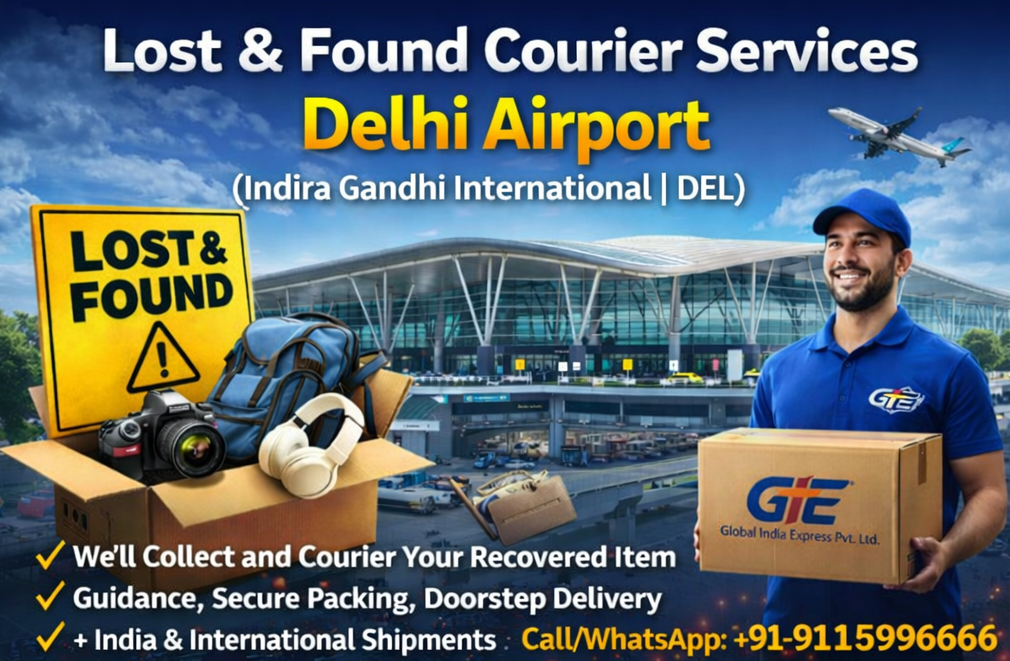Lost and Found at Delhi Airport — Courier Recovery & Delivery by G