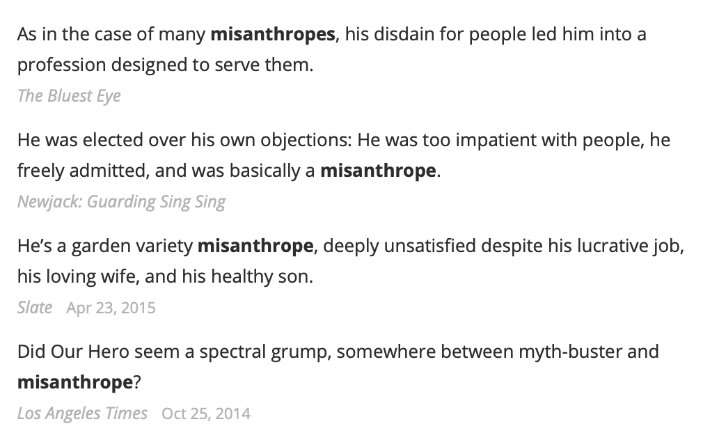 Misanthrope