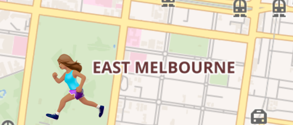 Leaflet map with emoji marker