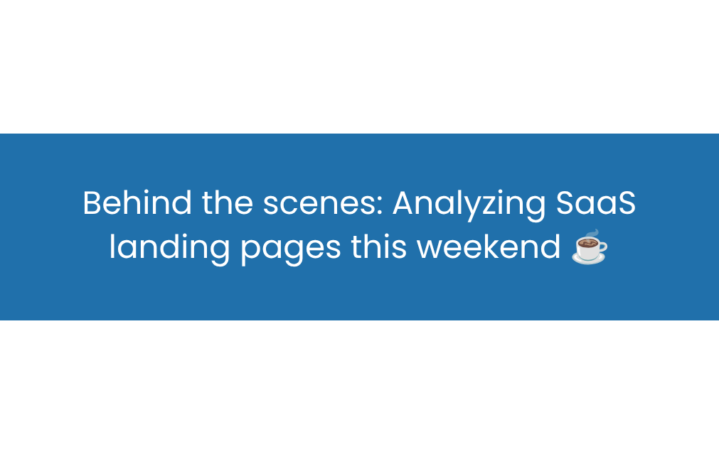 Saturday Field Notes: 3 Micro-UX Flaws Holding Back Your Landing Page