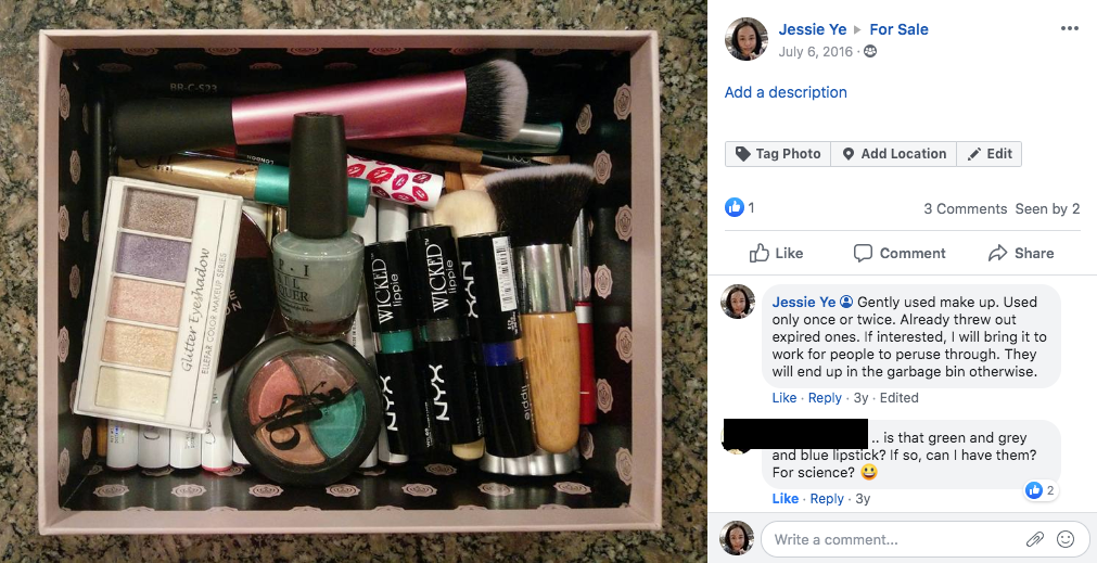 A Workplace post about the the very first beauty share box and its humble offerings.