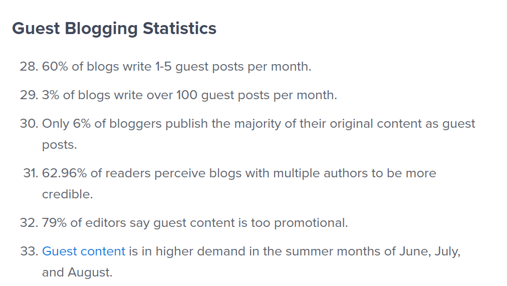 Optinmoster guest blogging stats