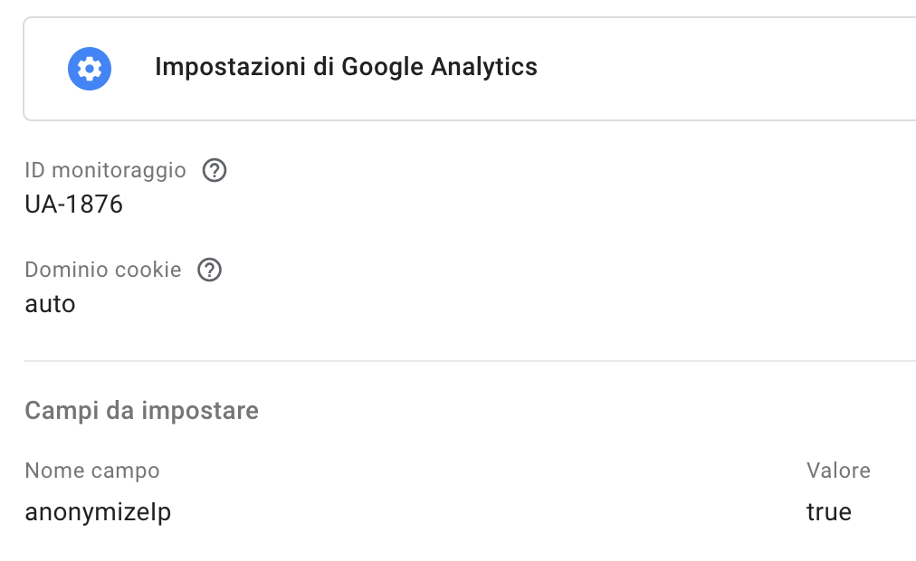 Anonimizzazione IP Google Analytics