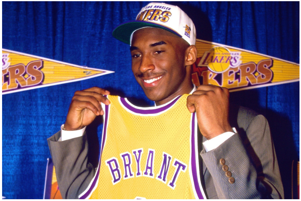 Kobe Bryant was drafted by the Los Angeles Lakers in 1996