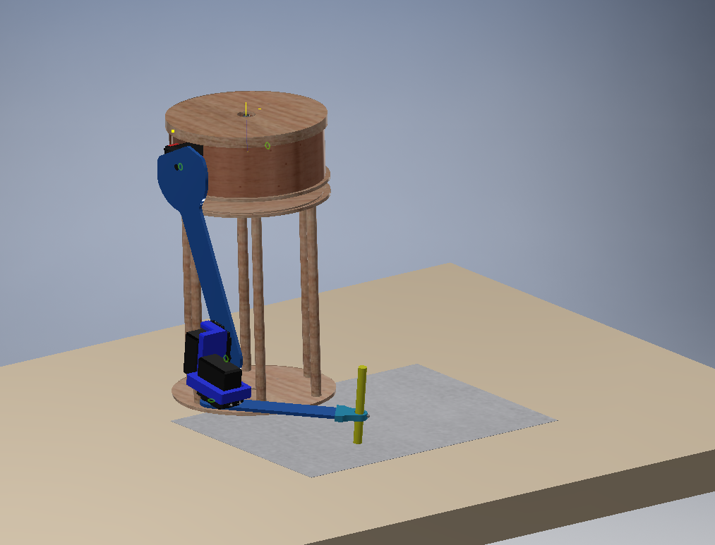 Cad design of our robotic arm