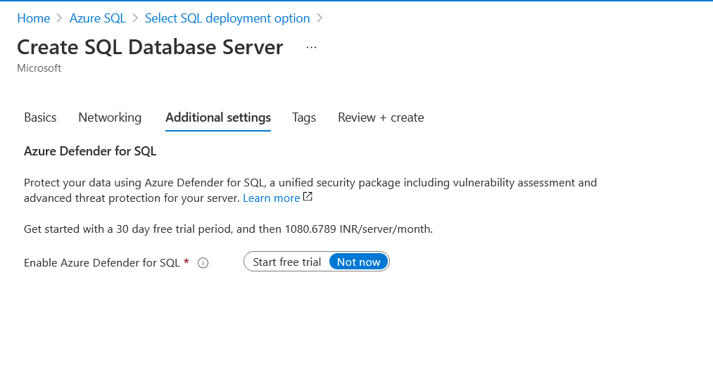Azure Defender for Azure SQL — Setup Azure SQL within Python-Django deployed in Azure App Service | Orionlab | Orionlab.io