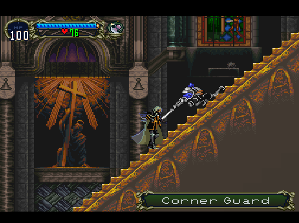 corner guard stairs castlevania