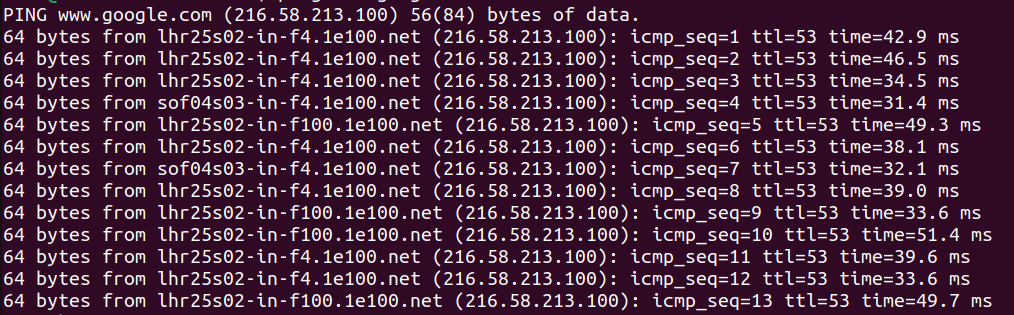 ping, curl, telnet
