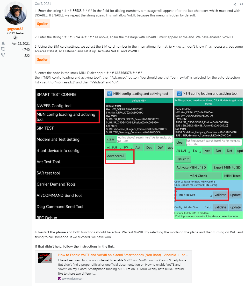 Xiaomi.eu Community — Activation of VoLTE and VoWIFI in xiaomi.eu ROM