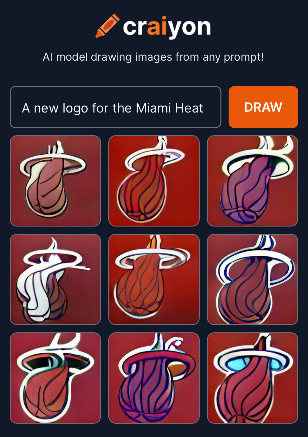 Miami Heat AI logos