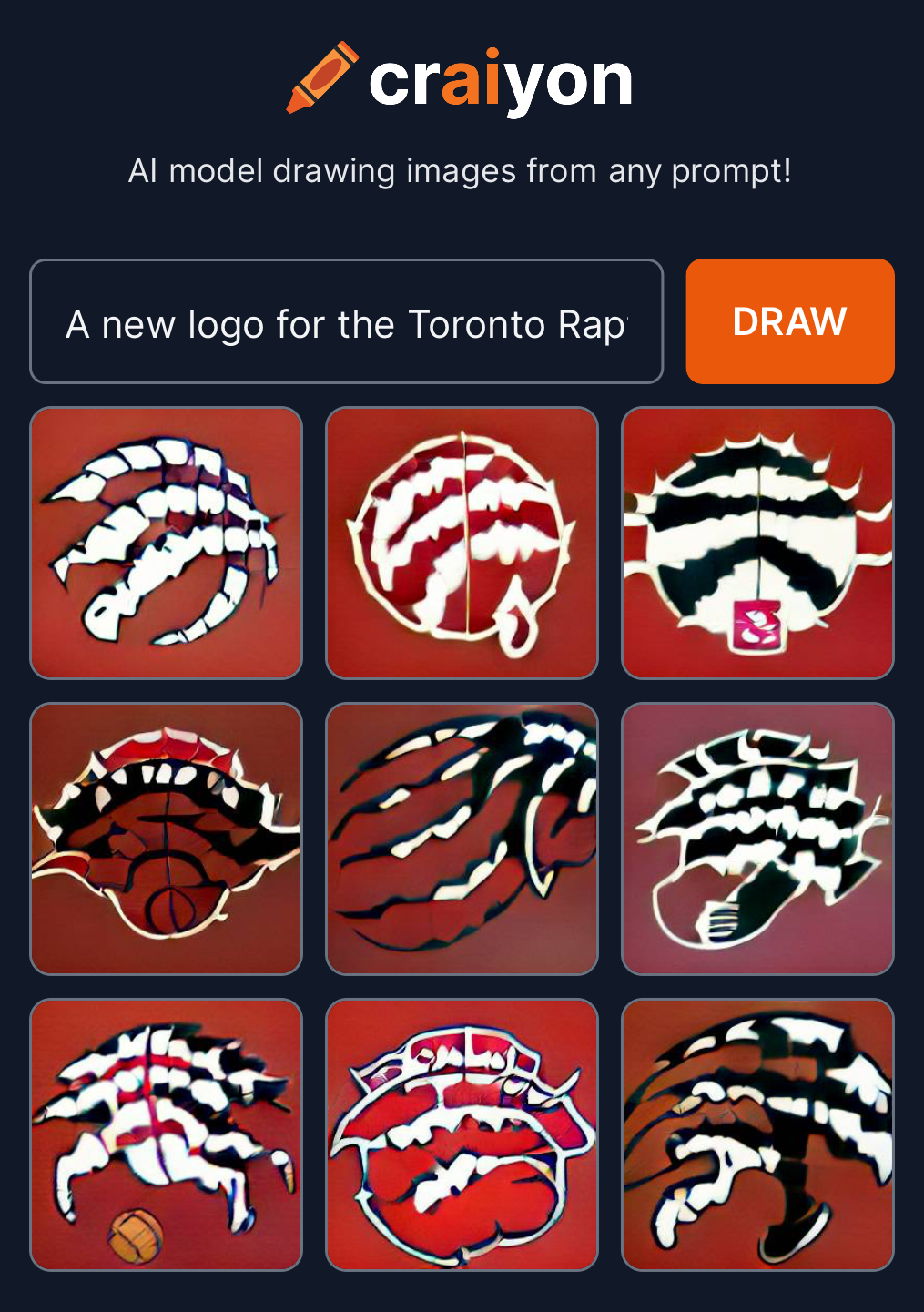 Toronto Raptors AI logos