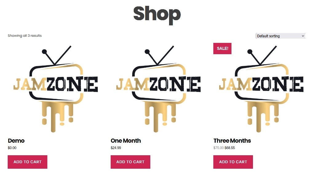 Jamzone TV Subscription