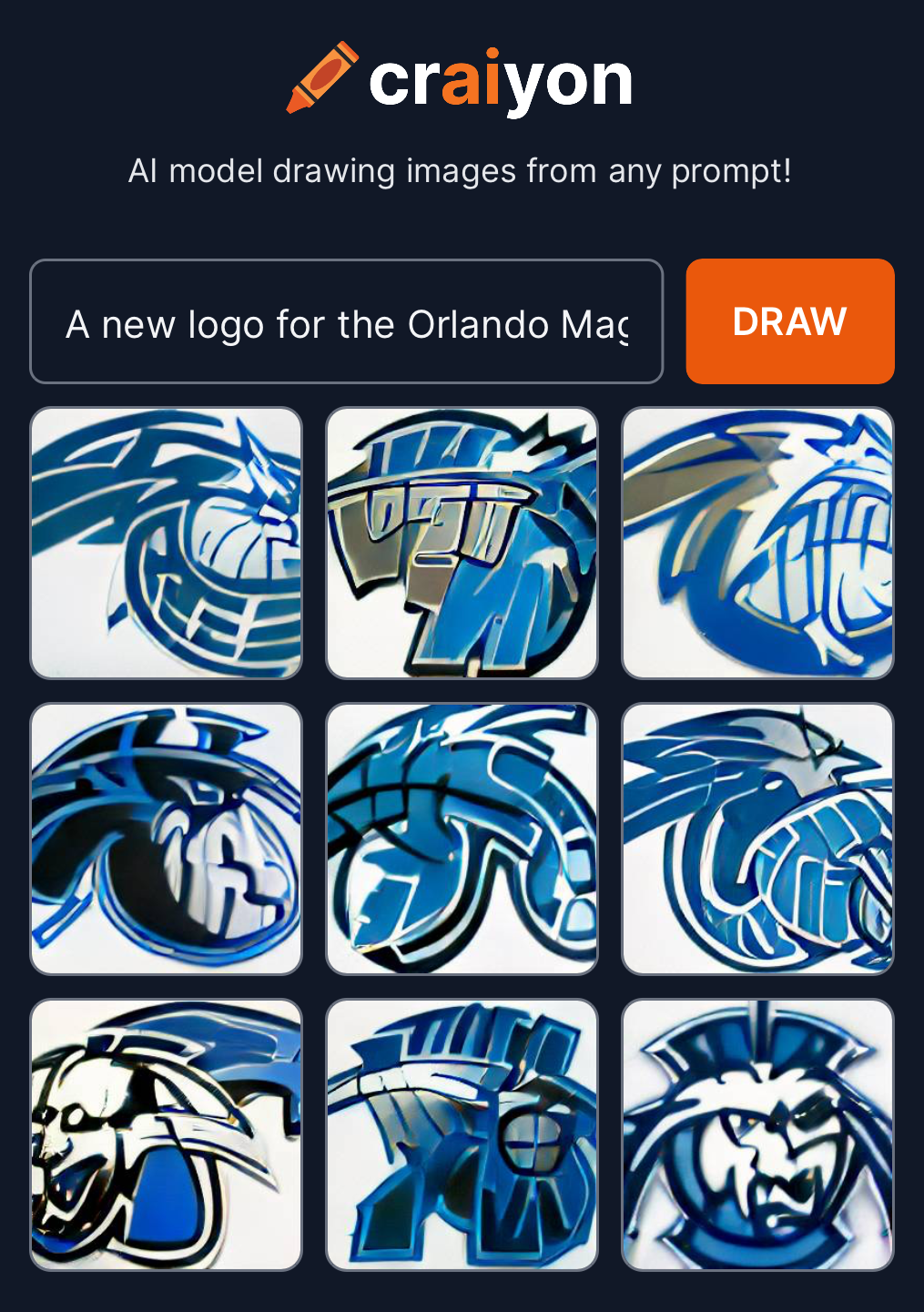 Orlando Magic AI logos