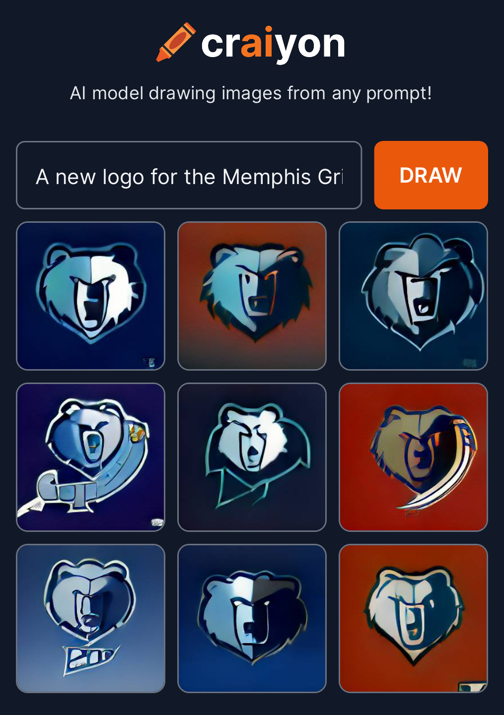 Memphis Grizzlies AI logos