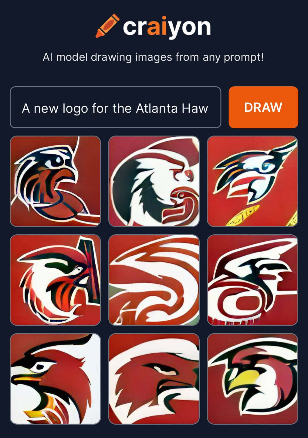 Atlanta Hawks AI Logos