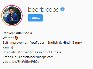 he has gained a lot of popularity via his motivational content and inspirational videos on his channel beerbiceps puts great effort and strategy into his - should i follow his instagram