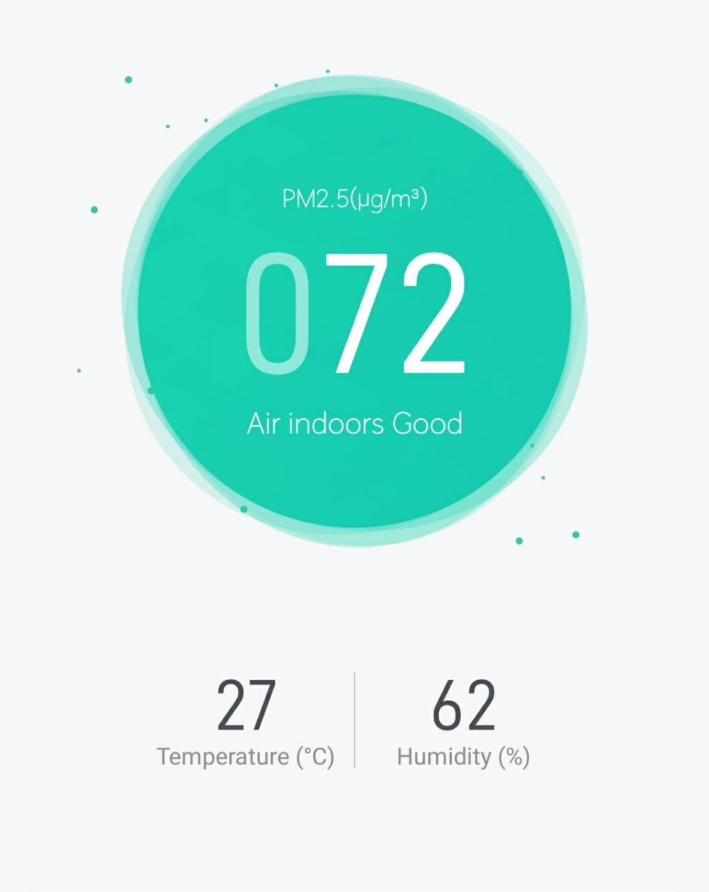 PM2.5 = 72