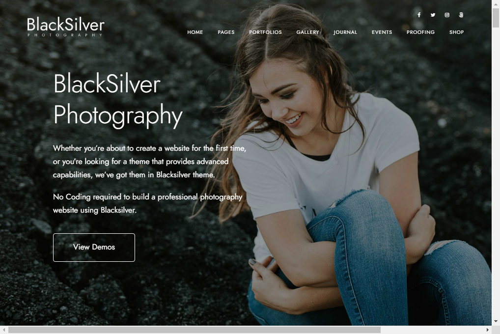 BlackSilver — parallax website templates with no coding required