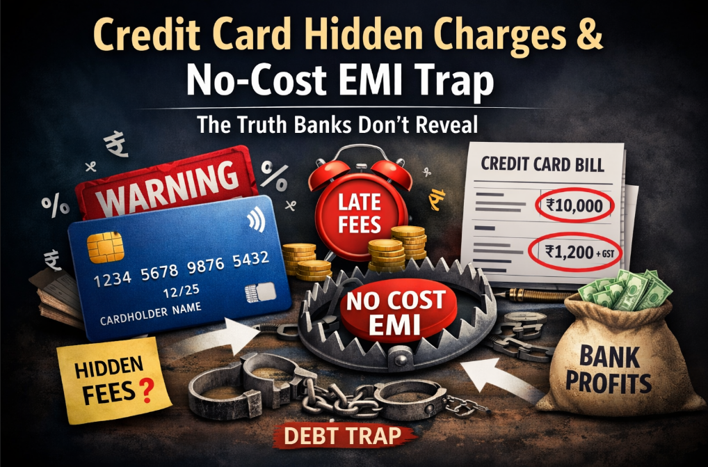 “Credit Card Hidden Charges & No-Cost EMI Trap: The Truth Banks Don’t Reveal”