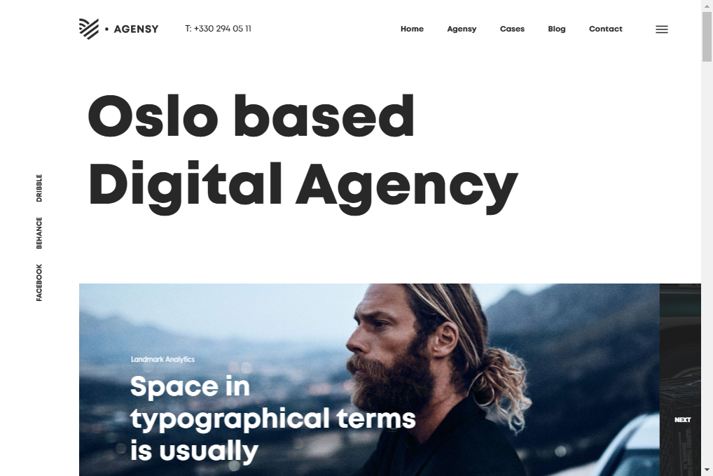 Agensy — parallax website templates for digital agencies