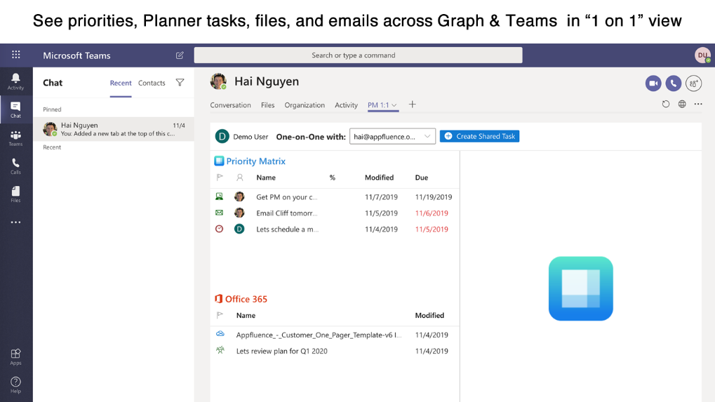 Priority Matrix in Microsoft Teams