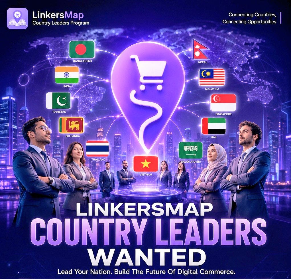 LinkersMap Country Leaders Wanted: Help Build the Future of Global Digital Commerce