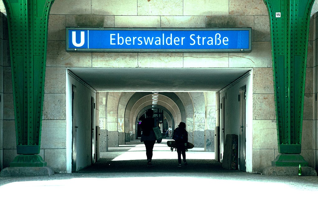 Eberswalderstr Ubahnhof. Copyright; Sean P. Durham, Berlin, 2023
